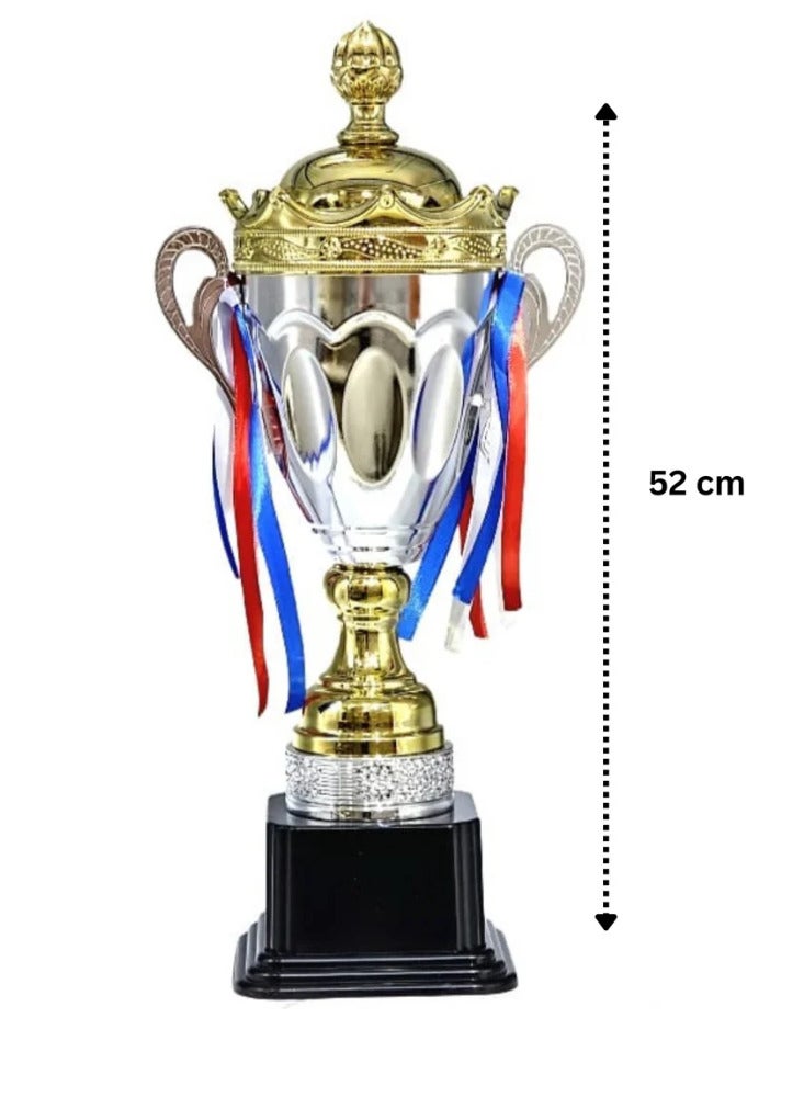 سبال مجموعة من 4 جوائز فضية وذهبية - 65/60/52/45 سم جوائز مميزة للمسابقات والإنجازات - Image 4