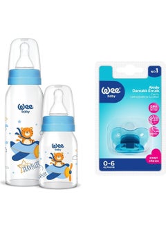 Patterned Glass Bottle + Pacifier Set - pzsku/Z37628BFBA9485C8A9879Z/45/_/1728630921/b74773c2-60e6-47cf-bfa6-3f47dba46b24