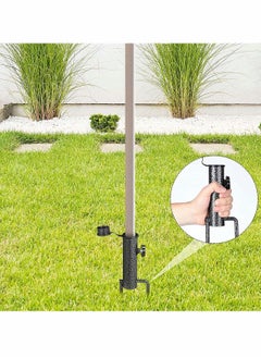 Excefore Beach Umbrella Sand Anchor, Steel Anchor Beach Umbrella Heavy Duty Metal Ground Grass Auger Holder Stands for Outdoor Summer Beach Garden Lawn Yard for Use in Flag, Umbrella, Fishing Rod (Black)  - Image 4