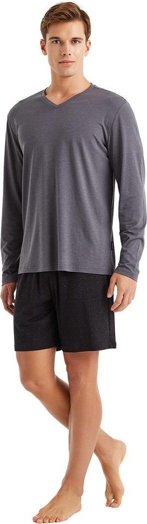 Blackspade Men's Anthracite 3-Piece Pajama Set 40572  - Image 3