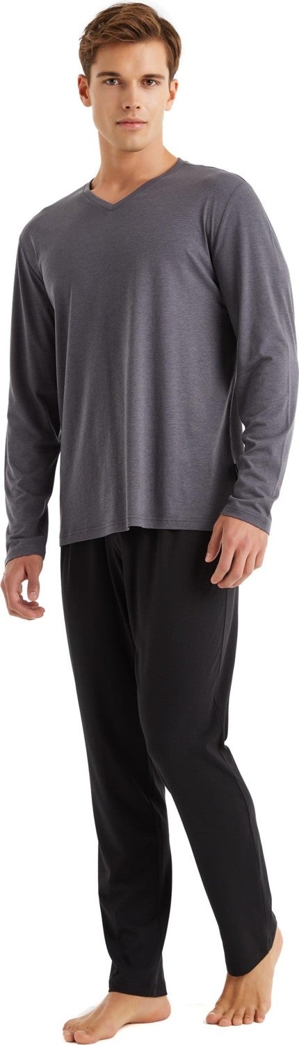 Blackspade Men's Anthracite 3-Piece Pajama Set 40572  - Image 1