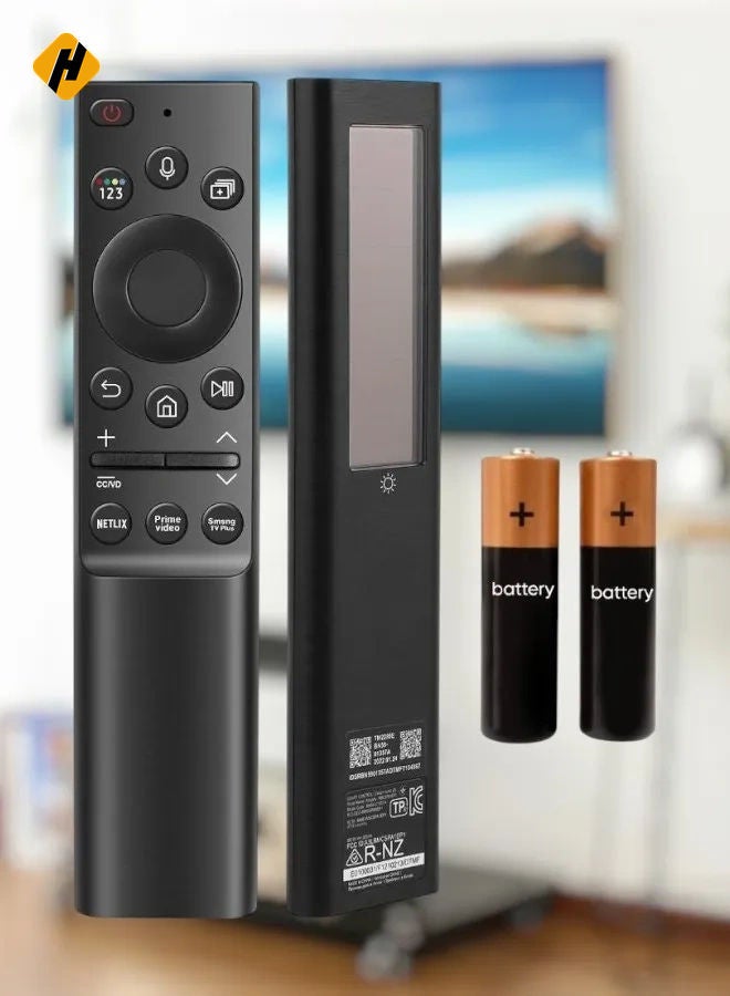 HuHa Replacement Voice Remote Control BN59-01357A for Samsung 2021 QLED Smart TV (Q60A, QN90A, QN85A, QN900A, QN800A, LS03A, Q80A, Q70A) with Samsung Video Plus, Netflix, and Prime Shortcut Buttons – Battery Included - Image 1