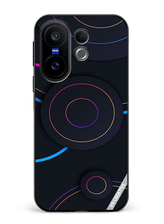 Protective Case Cover For Vivo X200 FE Circles Dots Design Multicolour