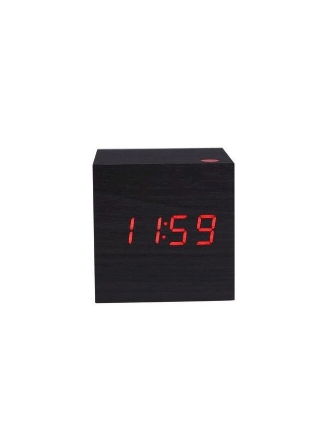 NIBEMINENT LED Digital Desktop Alarm Clock Black - Image 1