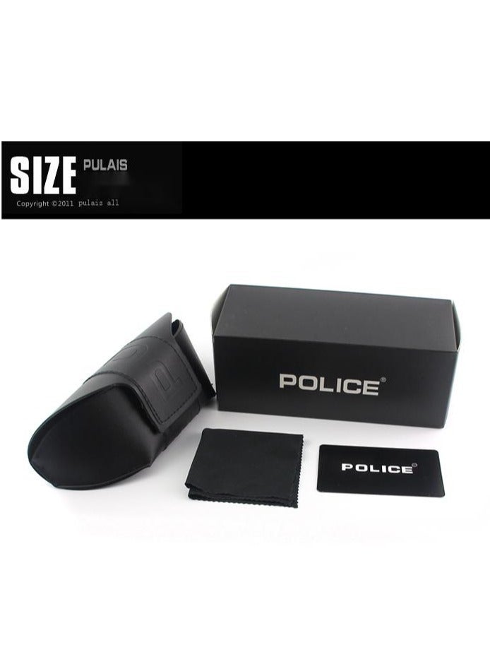 POLICE New High Quality Men's Polarized Sunglasses,Cycling Sunglasses, Protects You from UV Rays Metal High-end Sunglasses Black Frame Black Gold - Image 3