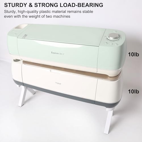 LOPASA Stand Legs Compatible with Cricut Maker 4,3 & Explore 4,3, Air 2, Machine Organization and Storage, Craft Desk Accessories and Space Organizer, Cutting Machine Storage Solutions - Image 3