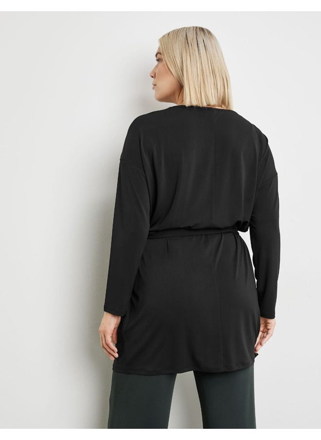 Samoon Elegant Belted Tie Long T-Shirts  - Image 2