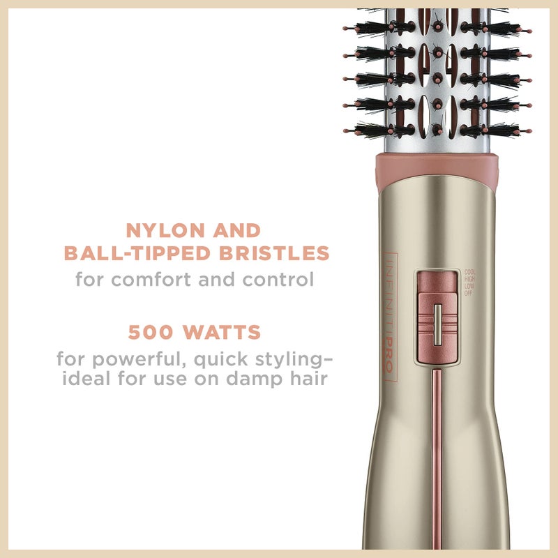 CONAIR INFINITIPRO Frizz Free 1 1/2-inch Hot Air Brush, Dryer Brush - Image 3