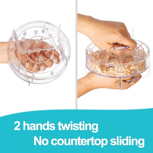 Manba Chicken Shredder - Clear Chicken Shredder Tool Twist, Meat Shredder Tool Twist, Chicken Breast Food Shredded Tool Twist Machine for Dog and Cat Food Meal Prep - Image 4