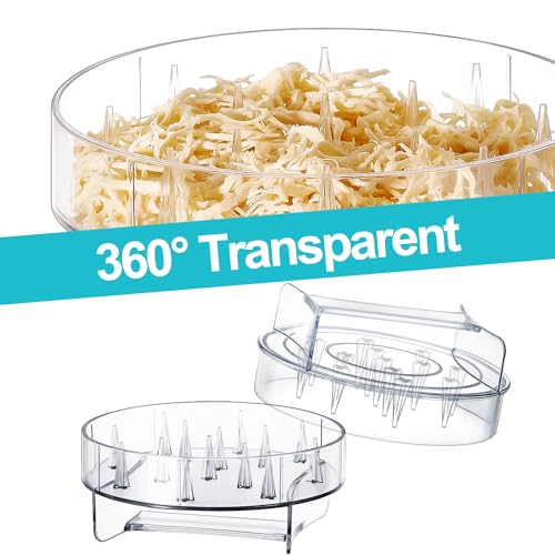 Manba Chicken Shredder - Clear Chicken Shredder Tool Twist, Meat Shredder Tool Twist, Chicken Breast Food Shredded Tool Twist Machine for Dog and Cat Food Meal Prep - Image 3