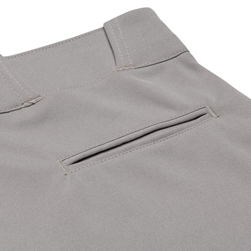 Champro MVP OB Open Bottom Baseball Pant with Contrast Color Braid Piping and Reinforced Double Knee Grey, Black - Image 4