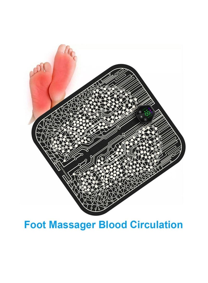 كول بيبي جهاز تدليك للقدم يعمل على إعادة تشكيل الساق ، جهاز تدليك كهربائي أوتوماتيكي كامل ، دوران القدم 6 أوضاع ، 19 مستوى كثافة محمول محفز للعضلات ، يخفف الآلام - Image 3