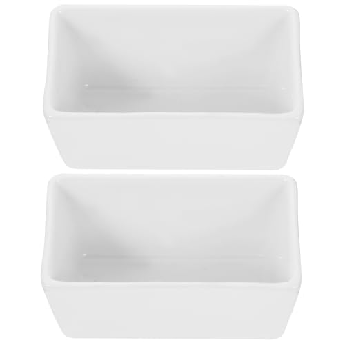 DOITOOL DOITOOL 2PCS Ceramic Sugar Packet Holder Tea Bag Bowl, Sugar Packet Storage Packet Dispenser Sugar, 4.1"L X 2.4"W X  - Image 2