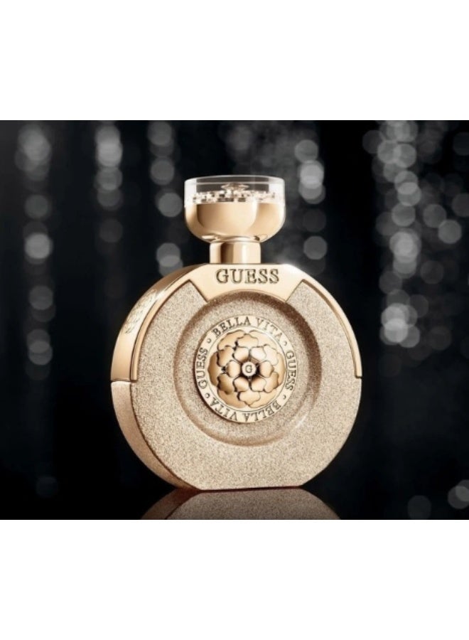 GUESS Bella Vita Paradiso Gift Set for Women EDP 100ml+TS-15ML+Body Lotion 100ml+Pouch - Image 3