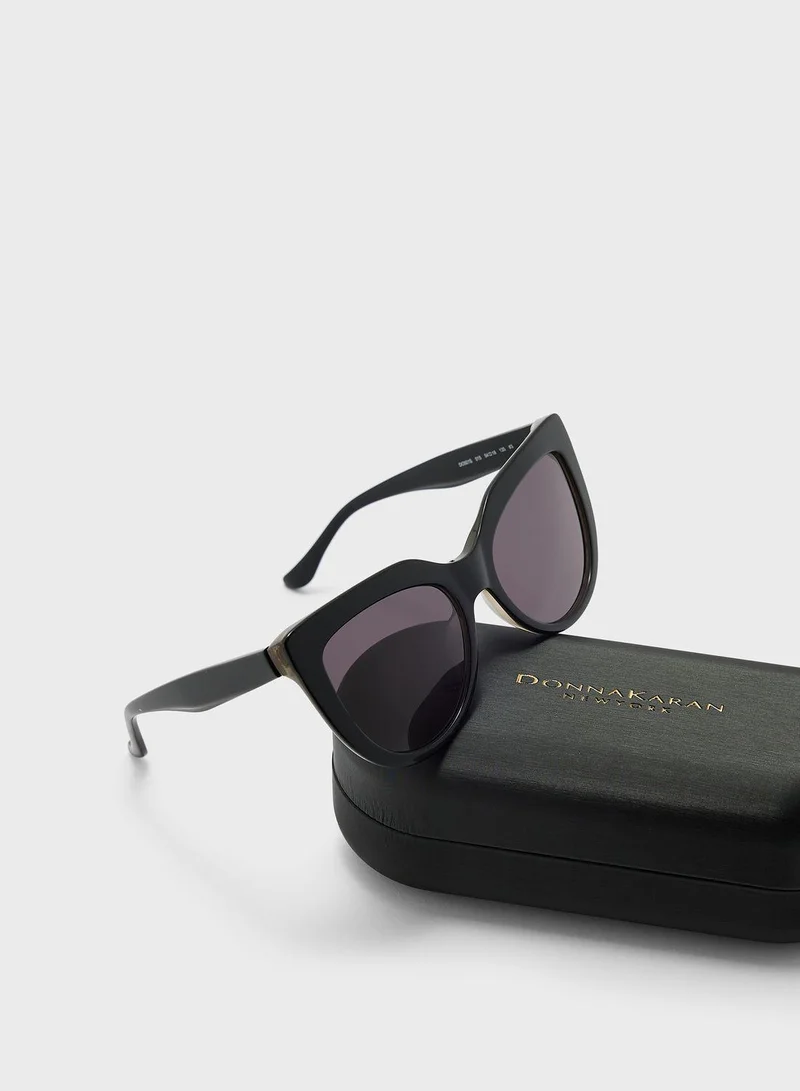 Donna Karan Cat Eye Oversized Sunglasses
