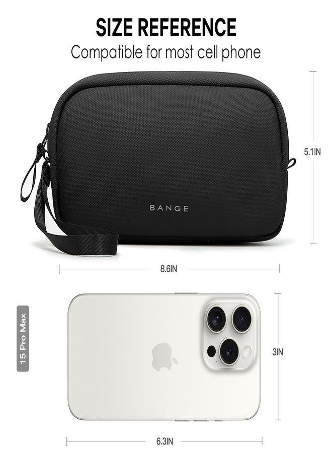 BANGE Travel Organizer Case, Water Resistant Electronics Travel Bag Organizer for Cable, Tech Pouch Accessories Carry Storage for Cord, Phone, Cables, Airpods, USB Flash Drive, Daily Items - Image 3