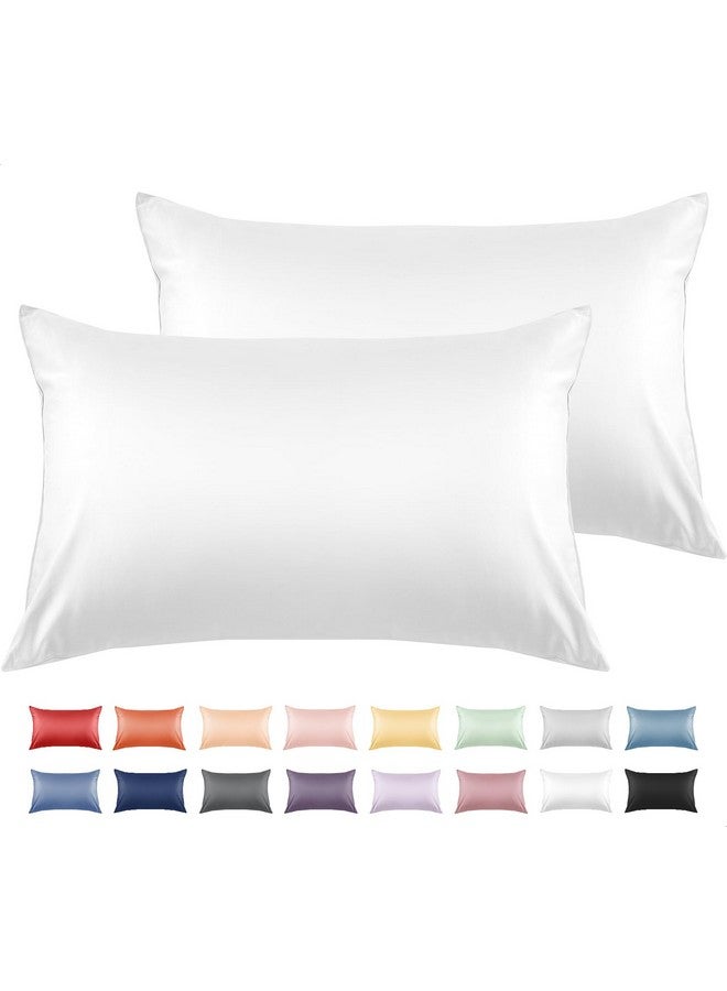 Warmstar 100% Cotton Toddler Pillowcase Set of 2, 600 Thread Count 13x18 Toddler Pillowcases Soft & Breathable, Cotton Travel Pillow Case Cover 13"x 18" with Envelope Closure,White - Image 1