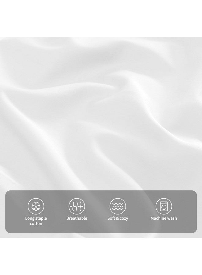 Warmstar 100% Cotton Toddler Pillowcase Set of 2, 600 Thread Count 13x18 Toddler Pillowcases Soft & Breathable, Cotton Travel Pillow Case Cover 13"x 18" with Envelope Closure,White - Image 4