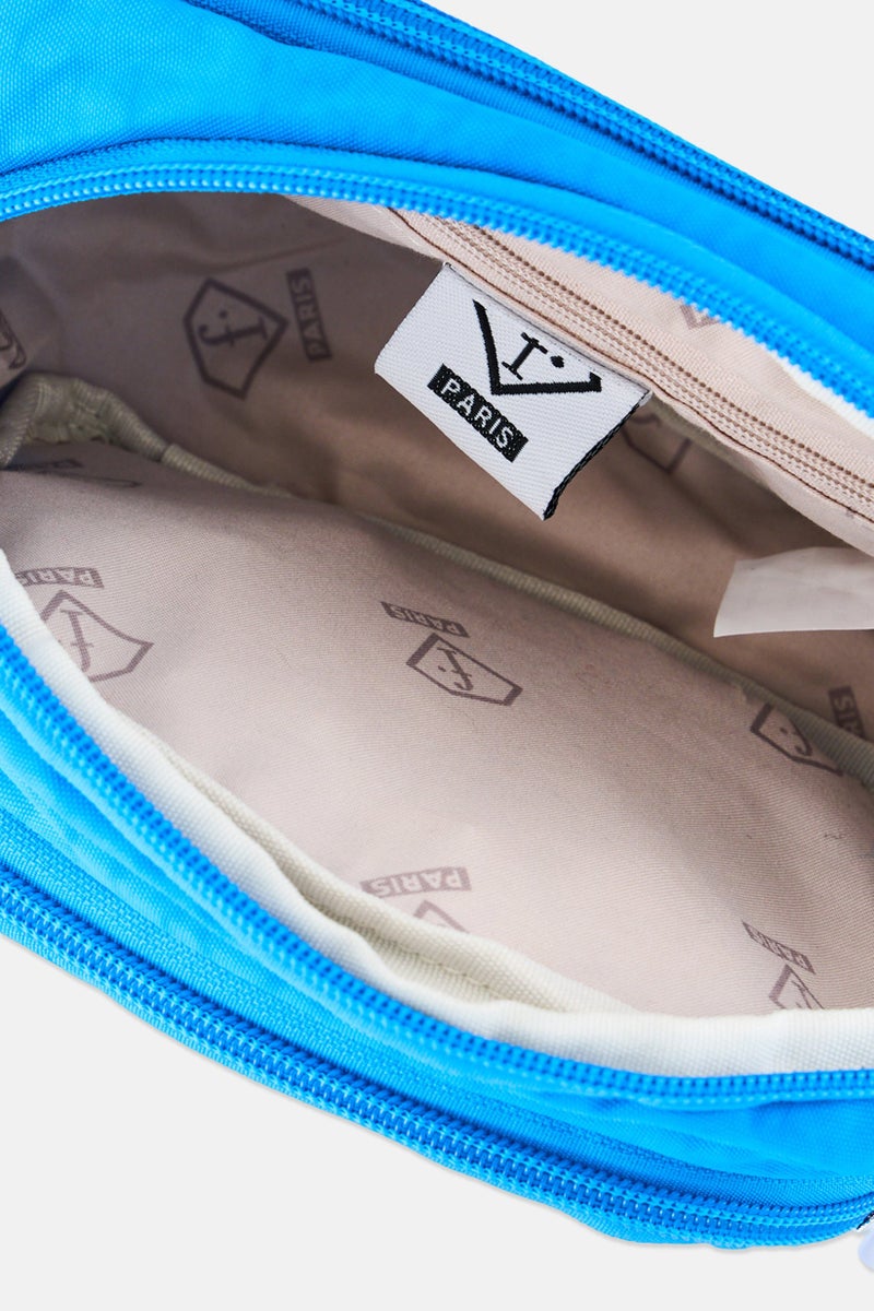 I Love Fashion Women Brand Logo Waist Bag, Ocean Blue - Image 2