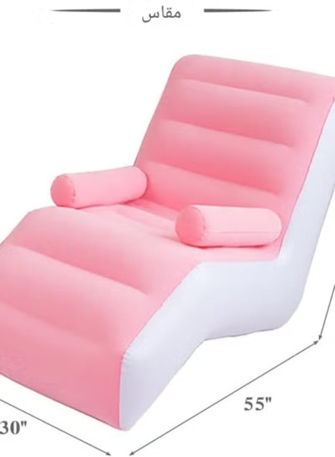 Portable inflatable sofa for picnics, camping, stable and durable, easy to store, perfect for lazy people. Essential for outdoor camping. - Image 2