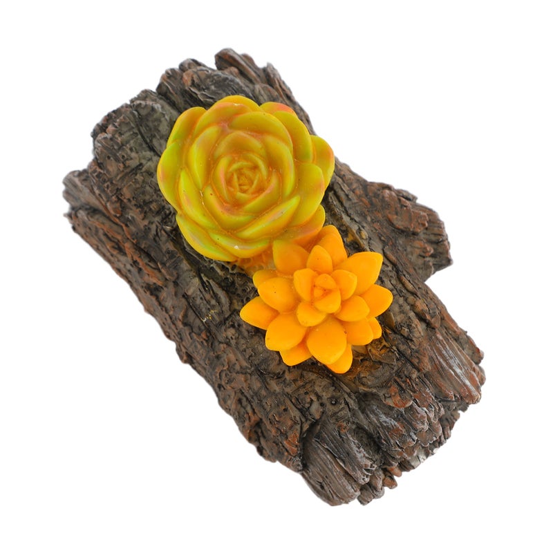 Faux Stump Hidden Key Box Resin Weather Resistant Branch Hidden Spare Key Holder Keychain Outdoor Hider - Image 4