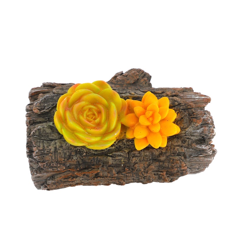 Faux Stump Hidden Key Box Resin Weather Resistant Branch Hidden Spare Key Holder Keychain Outdoor Hider - Image 2