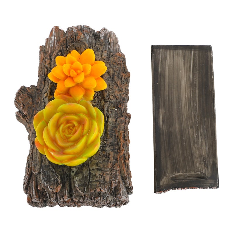 Faux Stump Hidden Key Box Resin Weather Resistant Branch Hidden Spare Key Holder Keychain Outdoor Hider - Image 1