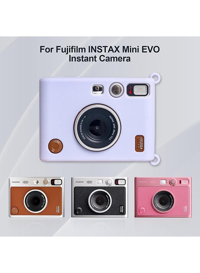O Ozone Silicone Case for Fujifilm Instax Mini EVO Instant Camera – Soft Rubber Protective Cover, Slim Fit & Lightweight, Shockproof Skin for Mini EVO- Blue  - Image 2