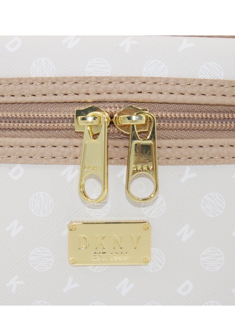 DKNY Legacy Train Case Cosmetic Bag, Travel Make up Bag Small, Small Waterproof and Lightweight Cosmetic Bag Storage Bag, Small Makeup Bag, Travel Toiletry Bag - Image 2