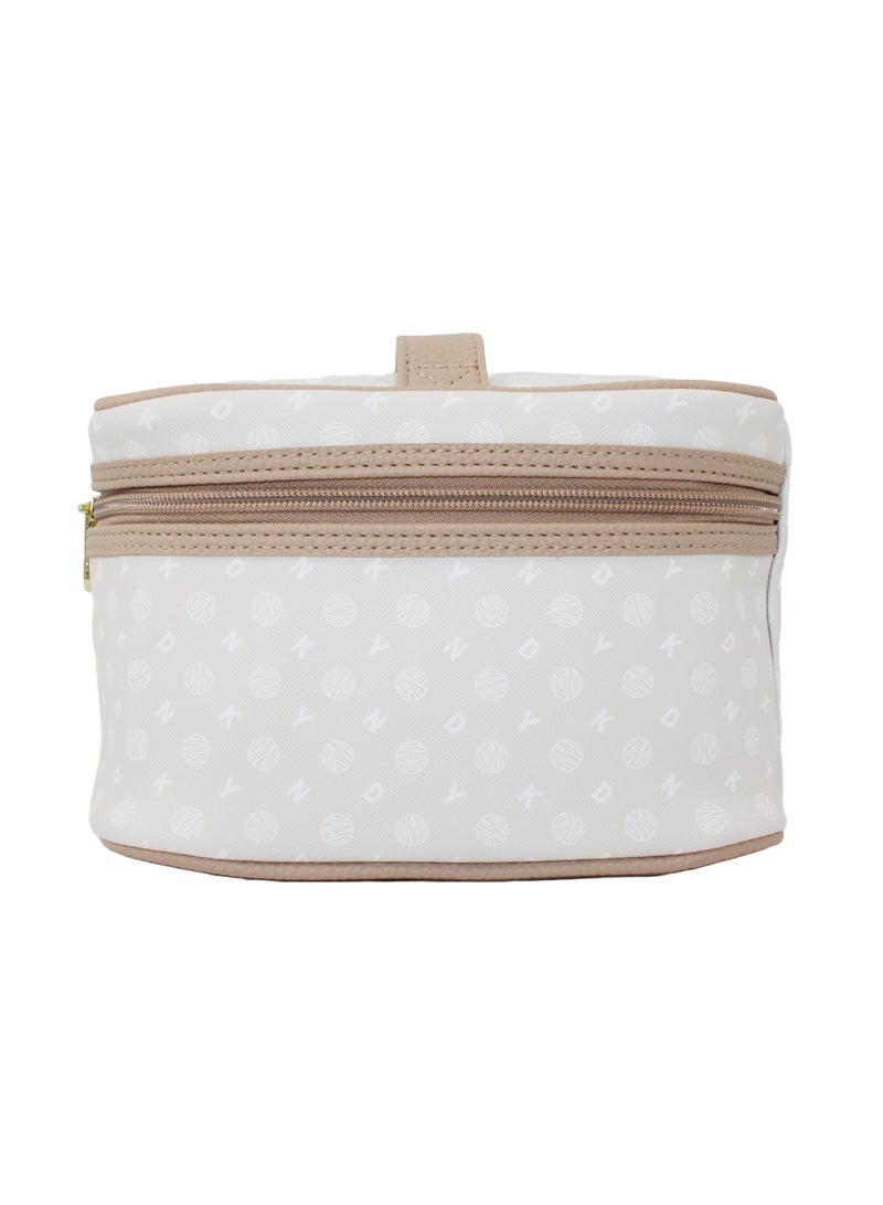 DKNY Legacy Train Case Cosmetic Bag, Travel Make up Bag Small, Small Waterproof and Lightweight Cosmetic Bag Storage Bag, Small Makeup Bag, Travel Toiletry Bag - Image 3