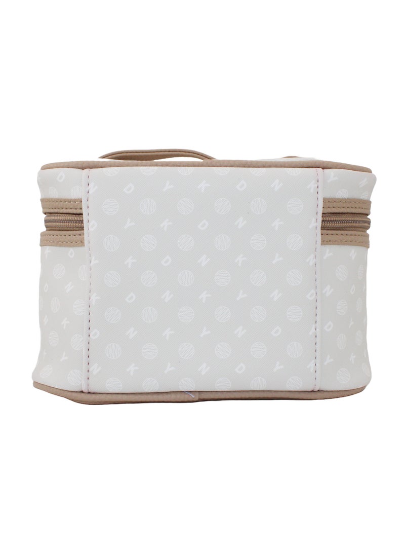 DKNY Legacy Train Case Cosmetic Bag, Travel Make up Bag Small, Small Waterproof and Lightweight Cosmetic Bag Storage Bag, Small Makeup Bag, Travel Toiletry Bag - Image 4