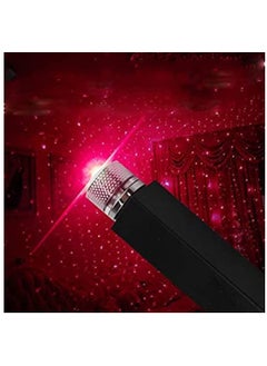 WINCA WINCA USB Decorative Star Night Projector Light for Car Universal Atmosphere Lamp For Party Decoration Home Bedroom Car Interior (Red Light)  - Image 1