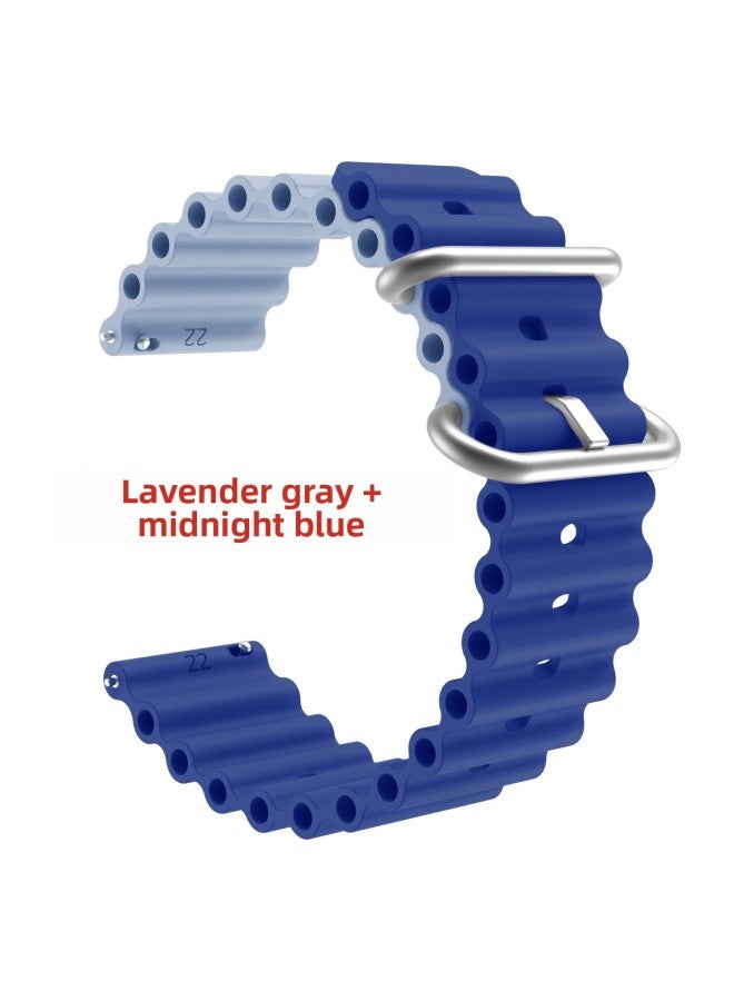 Suitable For Huawei GT/GT2/GT3 Apple Ocean Strap Silicone Luminous Strap 12/16/18/20/22 Millio 