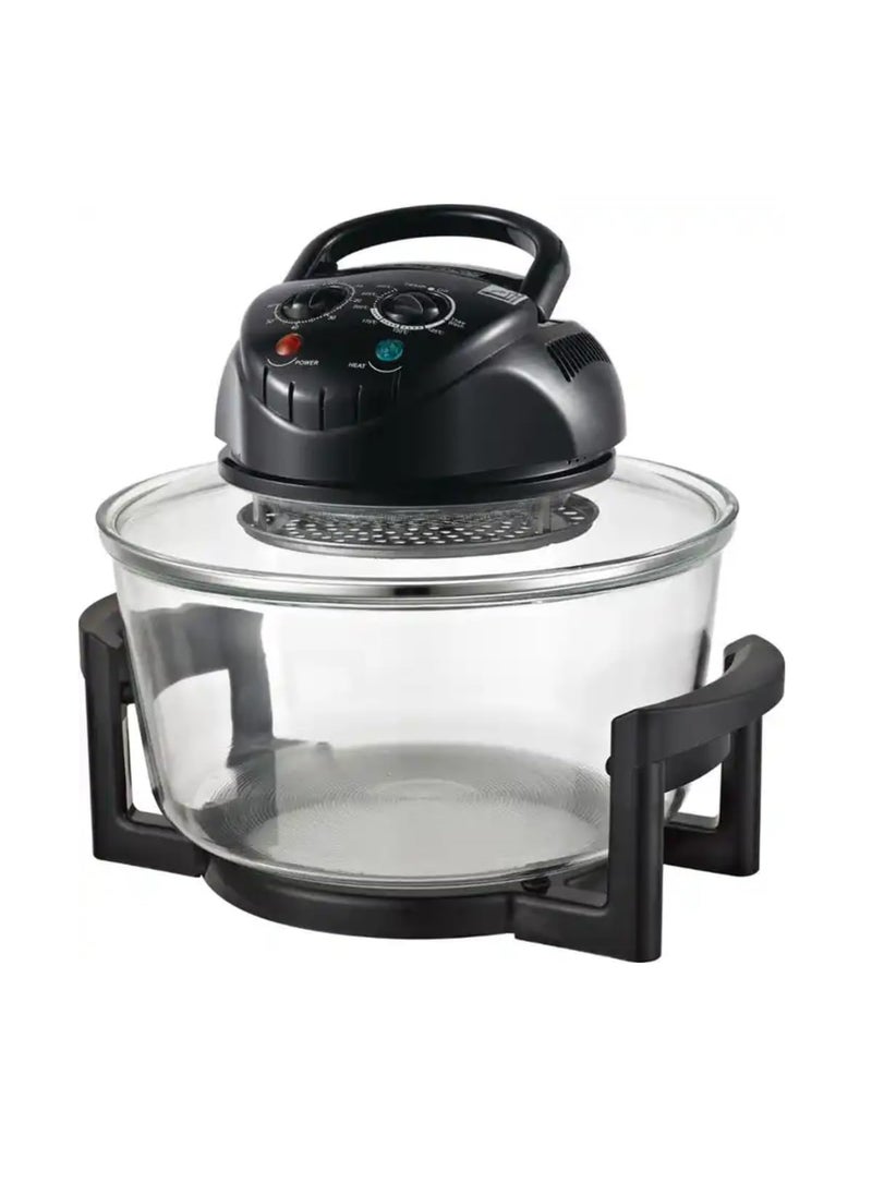 VBM VBM Halogen Oven with Glass Bowl Air Fryer Convection Oven Cooker Halogen Infrared with 8 Accessories OilFree MultiCooker with Time and Temperature Control for Roasting Frying Toasting or Crisping  - Image 2