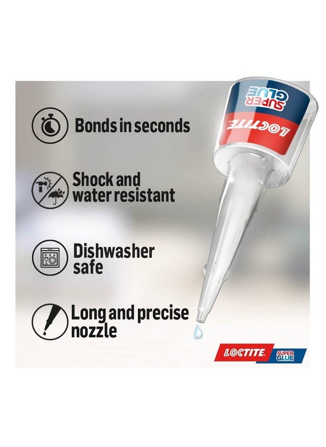 Loctite - Loctite Precision, Strong All Purpose Liquid Adhesive for Accurate Repairs, controlled application on hard to reach surfaces, bonds in seconds, waterproof, multi material, DIY, super glue, 5g - Image 1