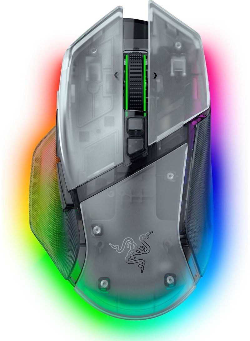 Razer Basilisk V3 Pro 35K Fully Customizable Wireless Ergonomic RGB Gaming Mouse: HyperScroll Tilt Wheel, Focus Pro 35K Optical Sensor Gen-2, 11 Programmable Buttons - Phantom White Edition - Image 1