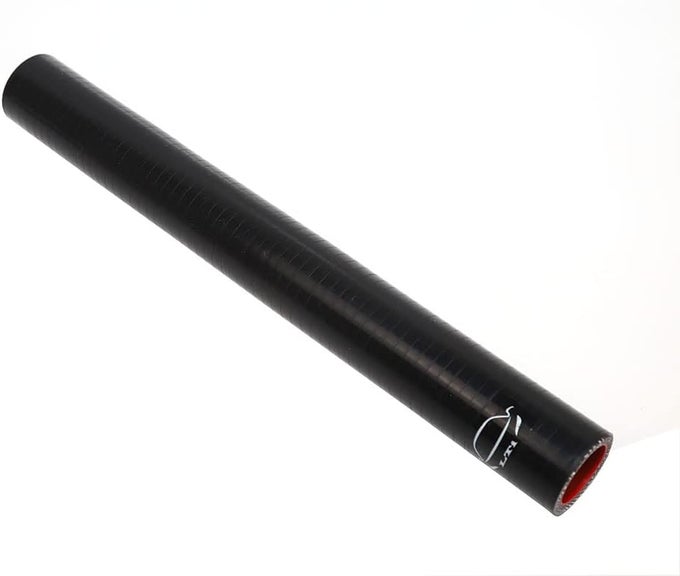 12" Long High Performance 4-Ply Reinforced 1" Id Straight Coupler Silicone Hose Turbo/Intercooler/Piping (Black)