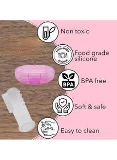 Pink Silicone Baby Finger Toothbrush - Newborn Oral Massager & Toddler Training Toothbrush - Easy Hygiene for Kids & Pets - pzsku/Z3763EC0D01027F95A039Z/45/_/1721050264/d7d8e6f4-0a0d-4e1c-bf05-0fc2327996b4