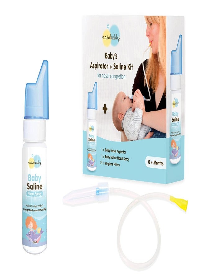 Nasobuddy Baby's Aspirator + Saline Kit Most efficient way to relieve baby's nasal congestion, clear baby's nose (0-5 years) - Image 2