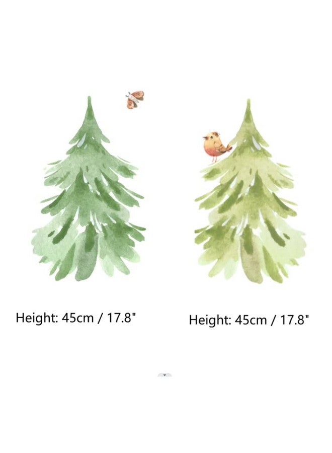 Zaiphany Woodland Wall Decals Stickers Peel and Stick for Baby Boys Girls Nursery Bedroom Netral Decor,Woodland Animals Wall Decals Stickers Forest Animals Bear Fox Owl Raccoon Deer - Image 3