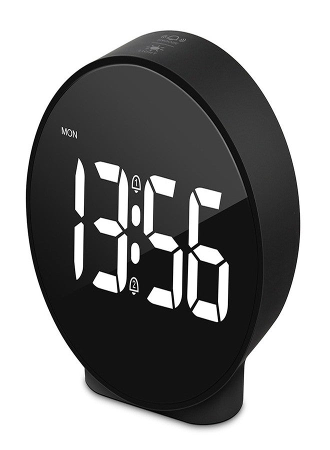 Bewinner 4 Inch LED Alarm Clock 3-Level Brightness 12/24H Display, Dual Alarm Snooze Function, USB Powered Desk Clock for Bedroom Kids Adults - Image 1