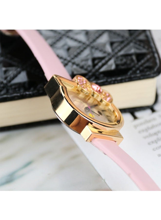 Hello Kitty Kids Watch Gift Set with Pink Watch and Bracelet for Girls, Perfect Gift for Birthday,  Reward and Festival, Pink - Image 2