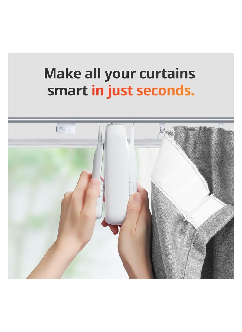 SwitchBot SwitchBot Smart Automatic Curtain Opener - Bluetooth Remote Control with App/Timer, Upgraded High Performance Motor, Compatible with Alexa, Google Home (SwitchBot Hub Required) (Curtain 3, U Rail)  - Image 4
