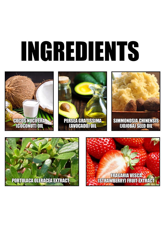 إيلهو مقشر تنظيف الوجه بالفراولة من EELHOE ينعم البشرة وينعم وينقي البشرة ويرطبها ويرطبها ويلمعها. - Image 2