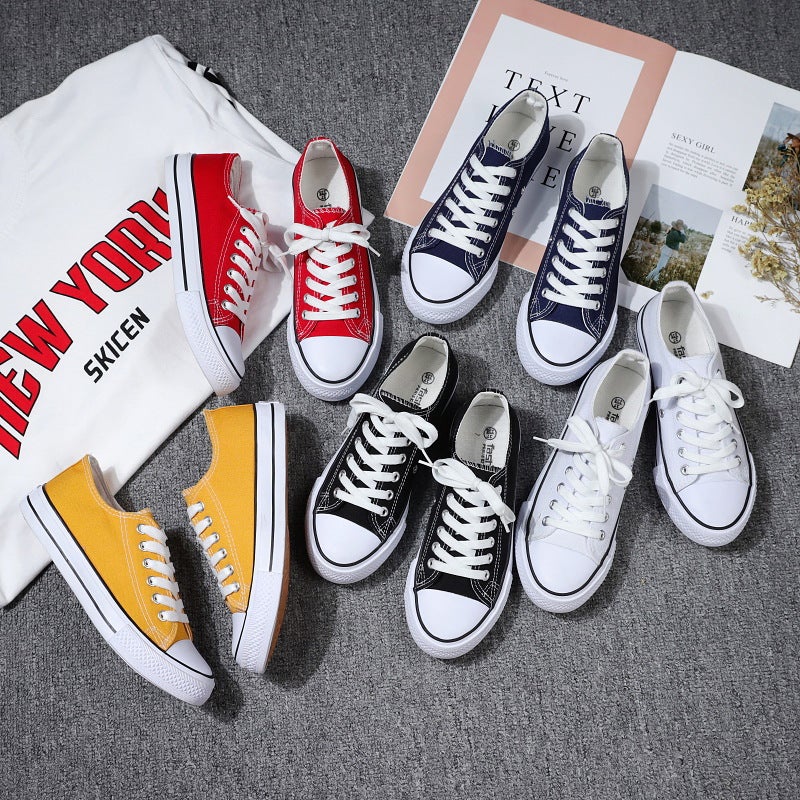 Low Top Canvas Sneakers for Men and Women - Image 1