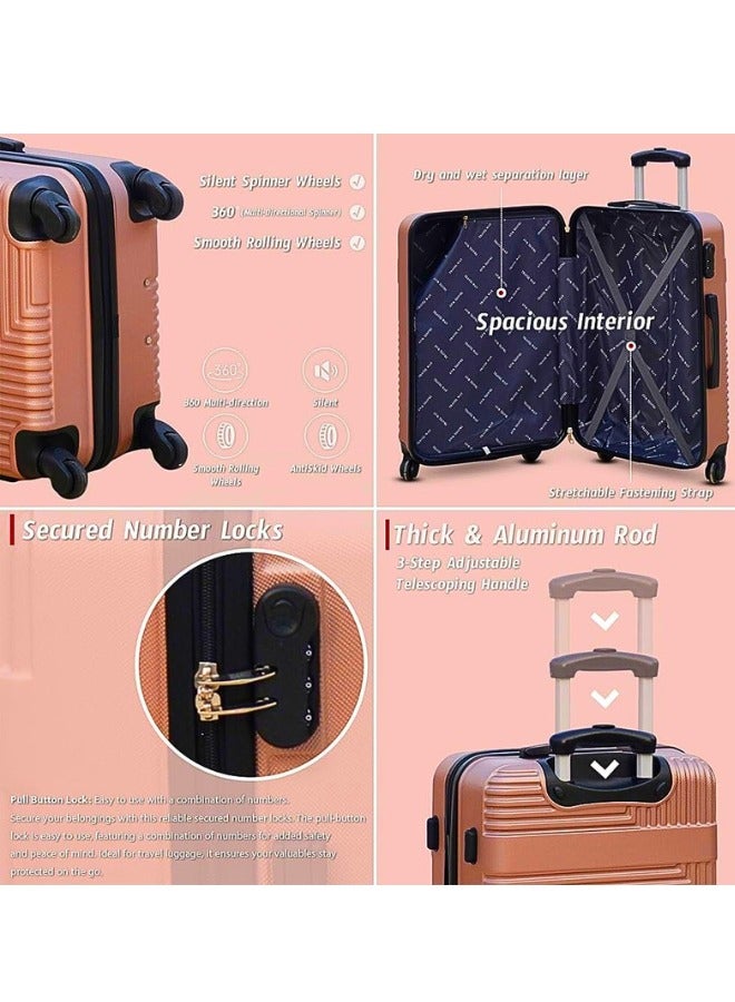 Chase Up Extra Large 32-Inch Lightweight ABS Luggage Bag | Durable Hard Shell Travel Suitcase with 40KG Capacity, Spinner Wheels, Security Lock, Trolley Bag) - Image 2