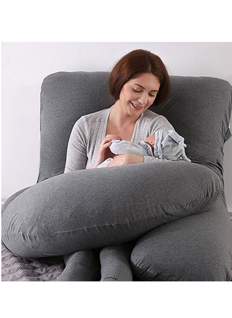 molody U-Shaped Pregnancy Pillow Full Body Maternity Support Pillow  - Image 4