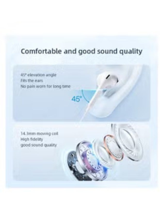 ELTRAZONE Universal Wired Earbuds with HiFi Bass and Mic – Type-C & 3.5mm Compatibility for Samsung, Xiaomi, iPad - Image 2