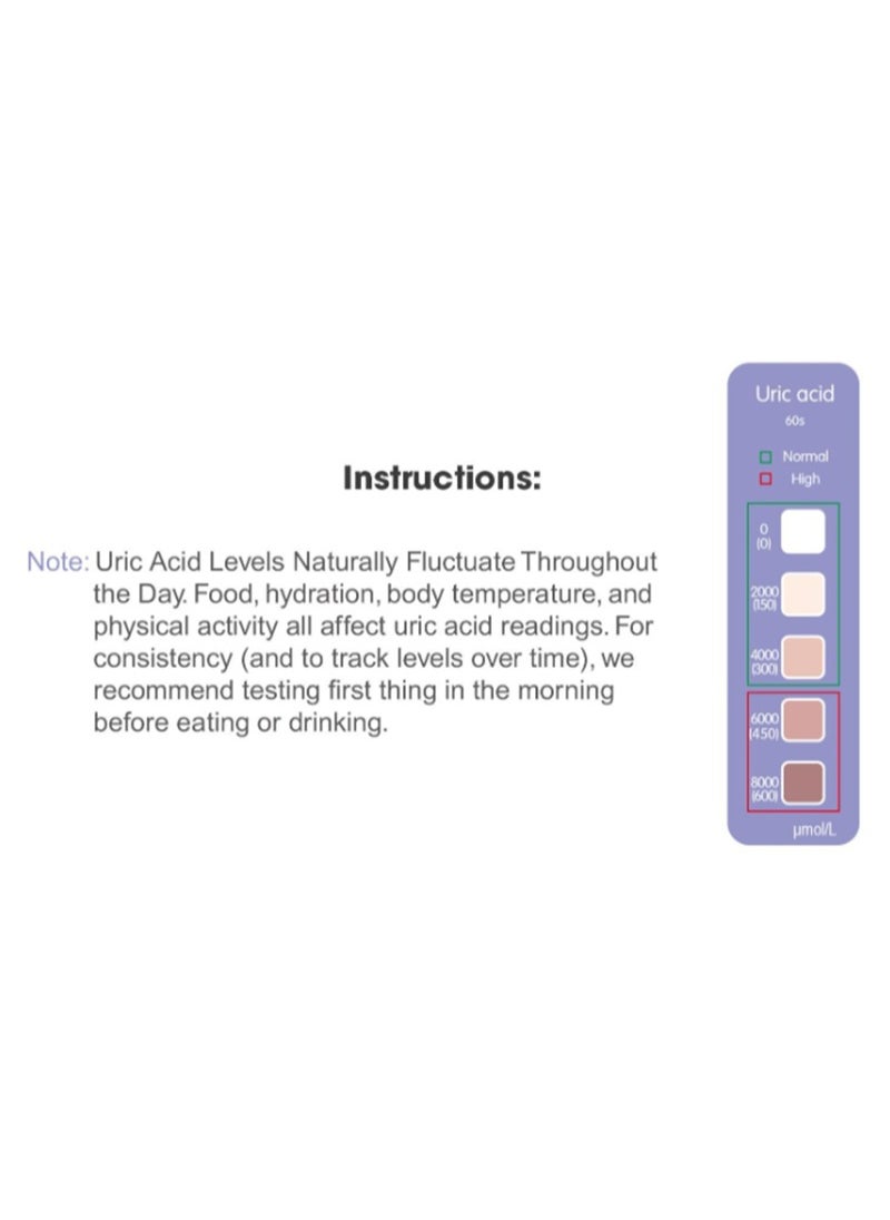 HaLunhi Uric Acid Test Strips for Gout Test, Home Rapid Test Card  - Image 3