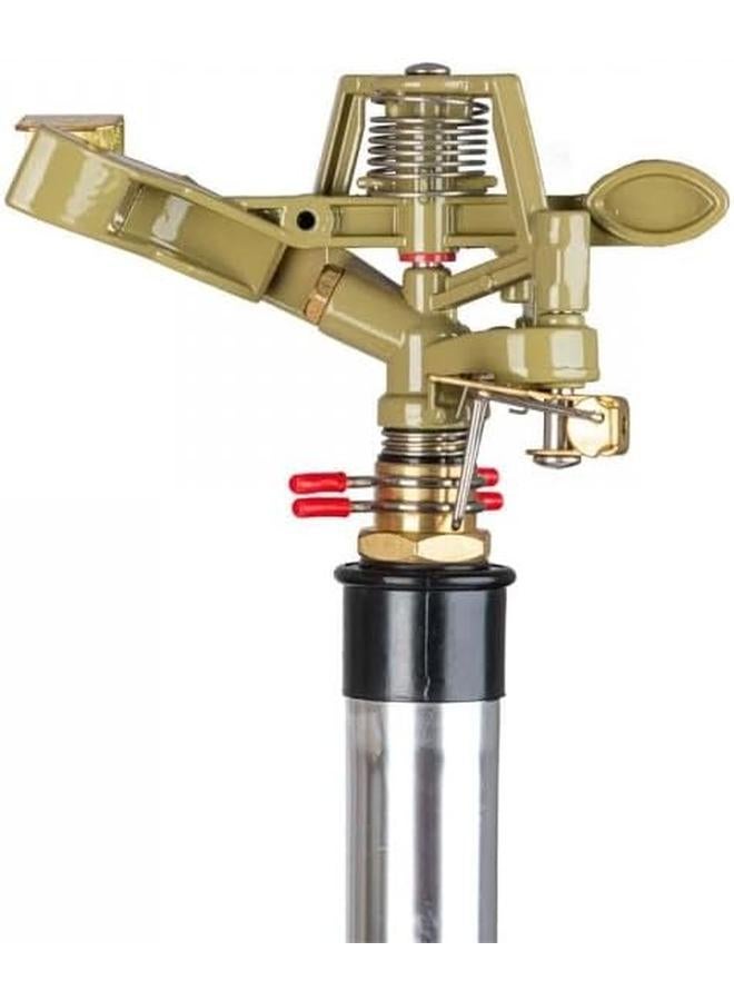 SGC Impact Sprinkler On Tripod Base 360 Degree Large Area Sprinklers For Yard Suitable For Agriculture Lawn Sprinkler Heavy Duty Brass Sprinkler Head - Image 3
